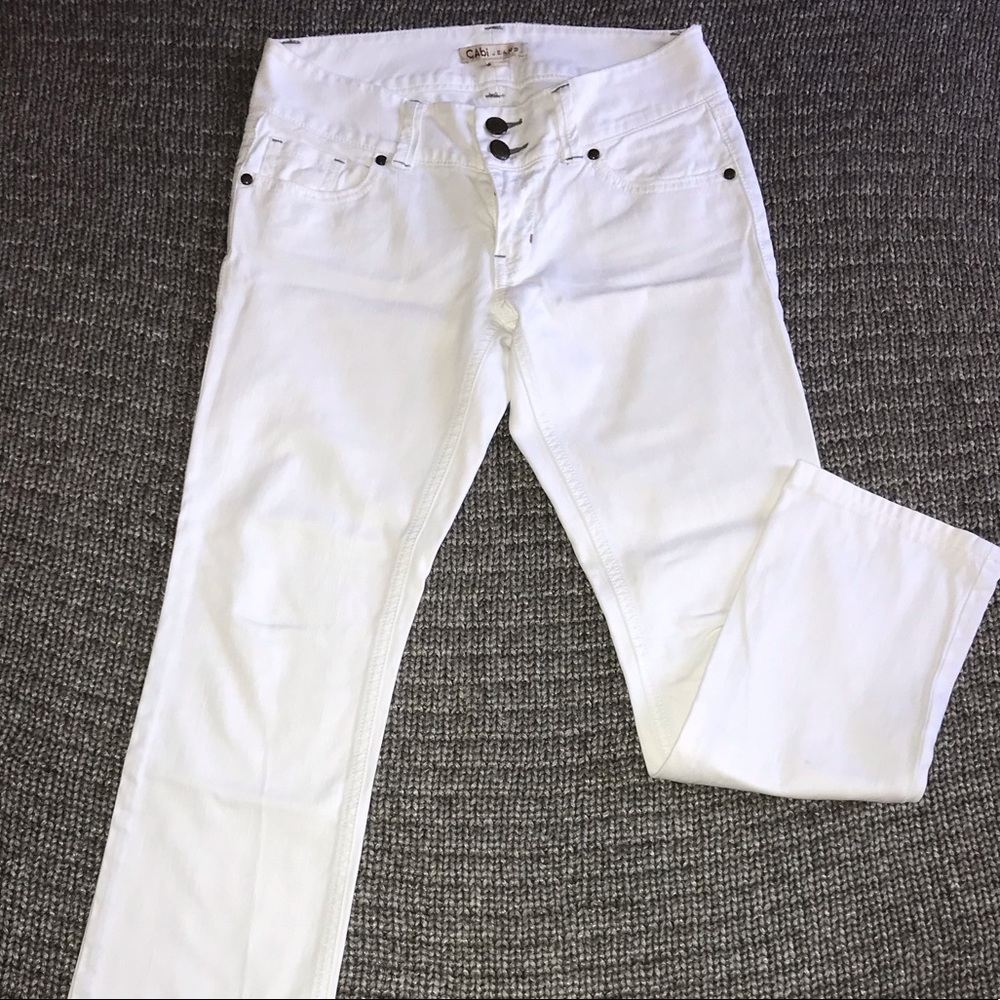 Cabi white jeans
